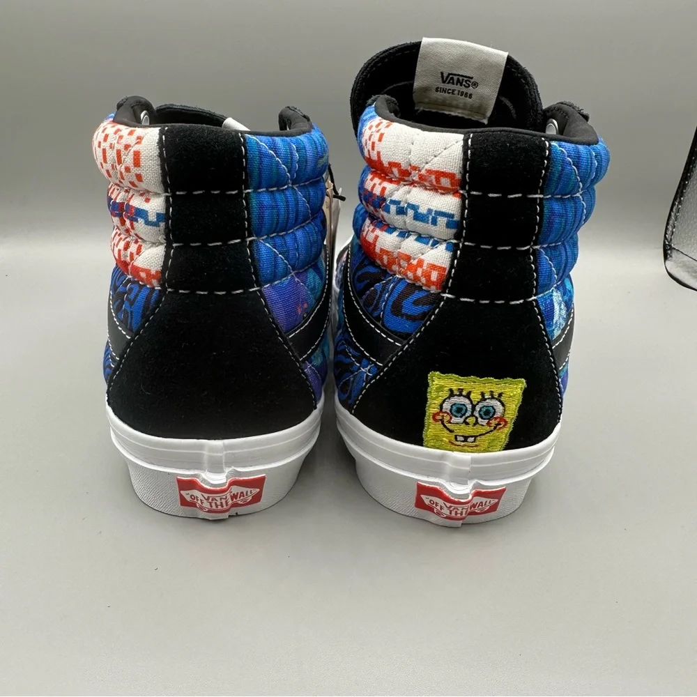Vans X Sandy Liang Spongebob High Patchwork Sneakers Unisex Men 6/Women 7.5 - Picture 6 of 11